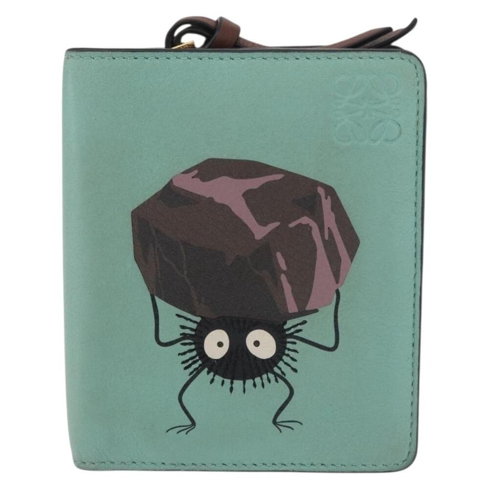 Loewe Leather Suswatari Wallet Green